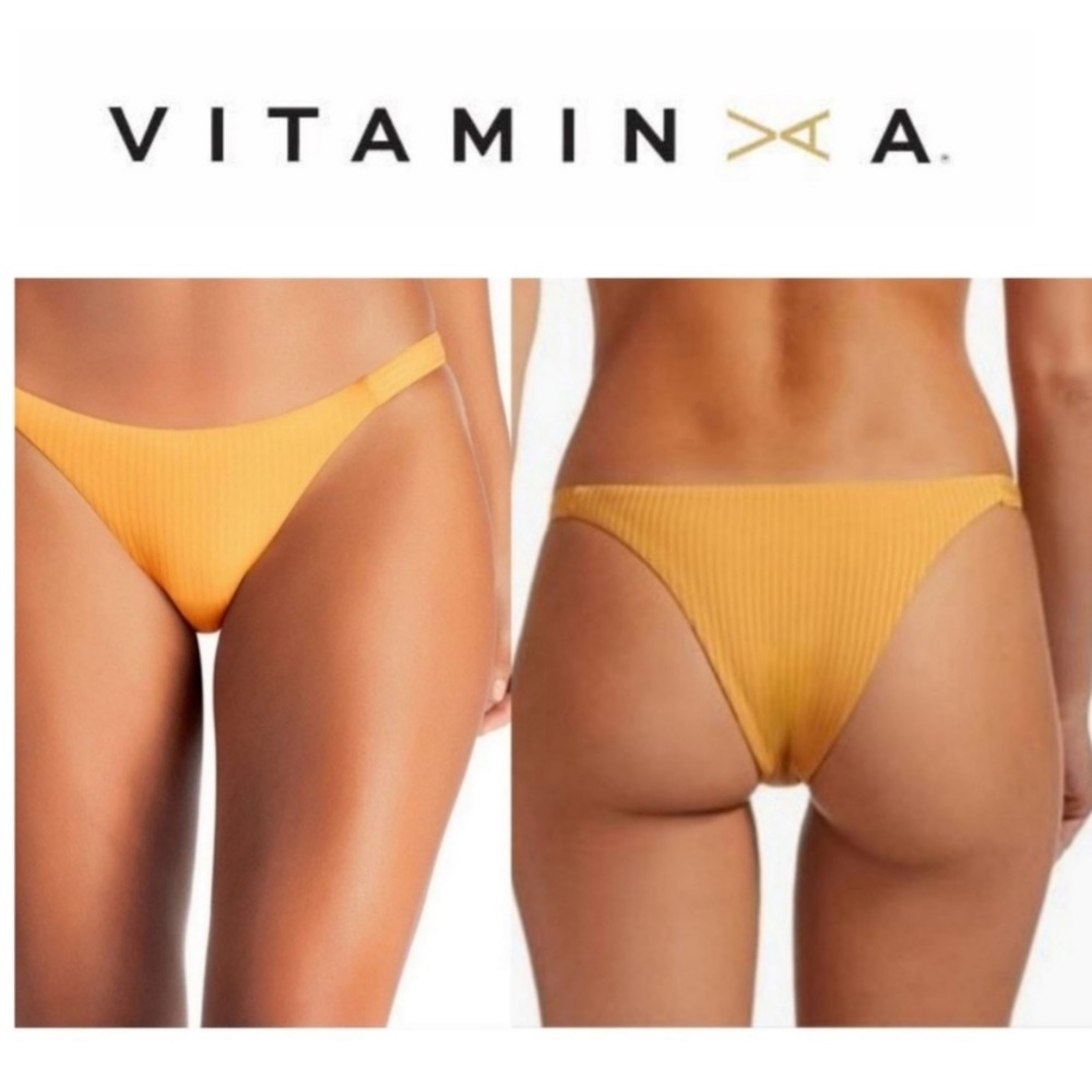 Vitamin A EcoRib Carmen Bikini Bottom NWT, Med